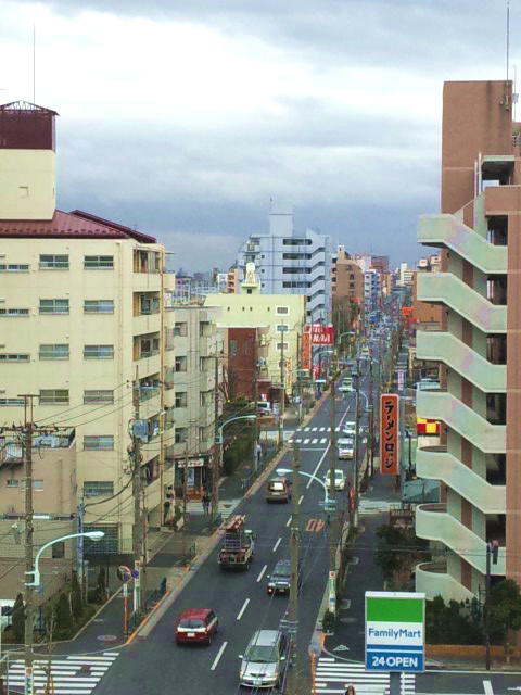 Look out of the window office KAWAMATA at noon